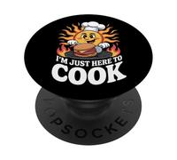 Sono qui solo per cucinare Sunburn PopSockets PopGrip Adesivo