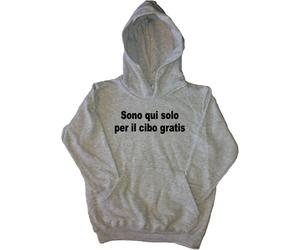 Sono qui solo per Felpa con Cappuccio Bambino Simpatica