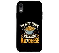 Sono qui solo per gli amanti del cibo dei maccheroni Mac e formaggio Custodia per iPhone XR