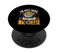 Sono qui solo per gli amanti del cibo dei maccheroni Mac e formaggio PopSockets PopGrip Adesivo