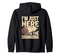 Sono Qui Solo per Gli Amanti del Cibo Shawarma Felpa con Cappuccio