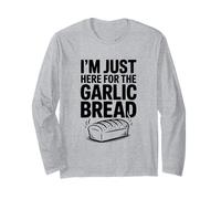 Sono Qui Solo per Gli Amanti del Pane all'aglio Maglia a Manica
