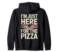Sono Qui Solo per Gli Amanti della Pizza Party Felpa con Cappuccio