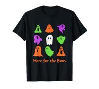 Sono Qui Solo per i Boos Spooky Halloween Design Boo Night Maglietta