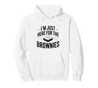 Sono Qui Solo per i Brownies Funny Baking Lover Felpa con Cappuccio