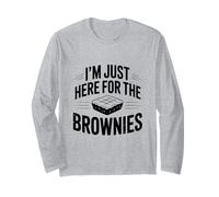 Sono Qui Solo per i Brownies Funny Baking Lover Maglia a Manica