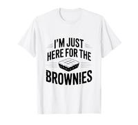 Sono Qui Solo per i Brownies Funny Baking Lover Maglietta