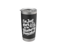 Sono qui solo per i pancake ai mirtilli Bicchiere termico in acciaio inox doppia parete
