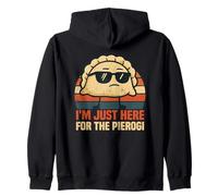Sono qui solo per i Pierogi, divertente amante dei pierogi polacchi Felpa con Cappuccio