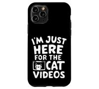 Sono qui solo per i video di gatti Meme divertenti su Internet Cat Custodia per iPhone 11 Pro