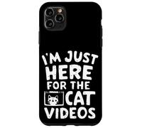 Sono qui solo per i video di gatti Meme divertenti su Internet Cat Custodia per iPhone 11 Pro Max