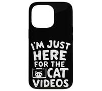 Sono qui solo per i video di gatti Meme divertenti su Internet Cat Custodia per iPhone 13 Pro