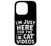 Sono qui solo per i video di gatti Meme divertenti su Internet Cat Custodia per iPhone 14 Pro