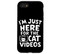 Sono qui solo per i video di gatti Meme divertenti su Internet Cat Custodia per iPhone SE (2020) / 7/8