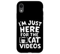 Sono qui solo per i video di gatti Meme divertenti su Internet Cat Custodia per iPhone XR