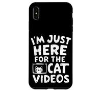 Sono qui solo per i video di gatti Meme divertenti su Internet Cat Custodia per iPhone XS Max