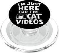 Sono qui solo per i video di gatti Meme divertenti su Internet Cat PopSockets PopGrip per MagSafe