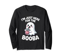 Sono Qui Solo per Il Bubble Milk Tea Boo Halloween Boba Tea Maglia a Manica