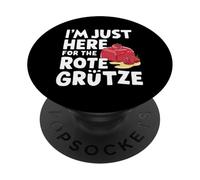 Sono qui solo per il dessert tedesco ai frutti di bosco Rote Grütze PopSockets PopGrip Adesivo