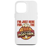 Sono qui solo per il divertente popcorn al burro caldo Custodia per iPhone 13 Pro Max