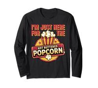 Sono qui solo per il divertente popcorn al burro caldo Maglia a Manica