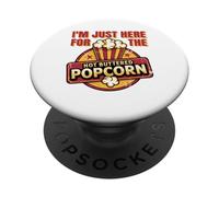 Sono qui solo per il divertente popcorn al burro caldo PopSockets PopGrip Adesivo