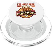 Sono qui solo per il divertente popcorn al burro caldo PopSockets PopGrip per MagSafe