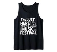 Sono Qui Solo per Il Festival Musicale Live Music Lover Raver Canotta