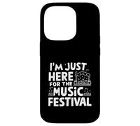 Sono qui solo per il festival musicale Live Music Lover Raver Custodia per iPhone 14 Pro