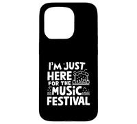 Sono qui solo per il festival musicale Live Music Lover Raver Custodia per iPhone 15 Pro
