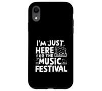 Sono qui solo per il festival musicale Live Music Lover Raver Custodia per iPhone XR