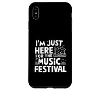 Sono qui solo per il festival musicale Live Music Lover Raver Custodia per iPhone XS Max
