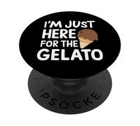 Sono qui solo per il gelato italiano al cioccolato PopSockets PopGrip Adesivo