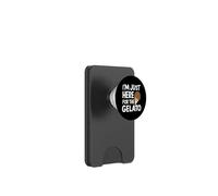 Sono qui solo per il gelato italiano al cioccolato PopSockets PopWallet per MagSafe