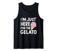 Sono Qui Solo per Il Gelato Italiano al Gelato alla Fragola Canotta