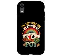 Sono qui solo per il giocatore d'azzardo amante del poker Pot Poker Custodia per iPhone XR