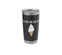 Sono qui solo per il meme del gelato Cute Vanilla Soft Serve Bicchiere termico in acciaio inox doppia parete