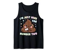 Sono Qui Solo per Il Numero Due di Funny Poop Day Canotta