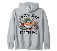 Sono Qui Solo per Il Pho Felpa con Cappuccio