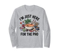 Sono Qui Solo per Il Pho Maglia a Manica