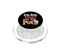 Sono qui solo per il piatto divertente Gioco a Craps Poker Casino PopSockets PopGrip per MagSafe