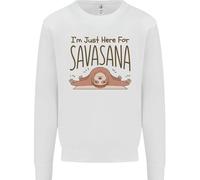 Sono Qui Solo Per Il Savasana Divertente Felpa Per Bambini Yoga