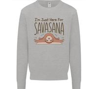 Sono Qui Solo Per Il Savasana Divertente Yoga Uomo Felpa Maglione