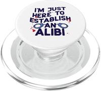 Sono qui solo per istituire un meme di Alibi True Crime Handcuff PopSockets PopGrip per MagSafe