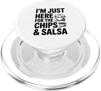 Sono qui solo per la festa di patatine e salsa PopSockets PopGrip per MagSafe