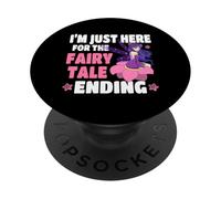 Sono qui solo per la fine della fiaba Girls Women Fairy PopSockets PopGrip Adesivo