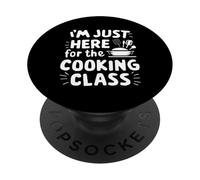 Sono qui solo per la lezione di cucina Amante del cibo Umorismo culinario PopSockets PopGrip Adesivo