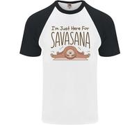 Sono Qui Solo Per La Savasana Divertente Yoga Maglietta A Maniche Corte Da Uomo