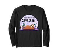 Sono qui solo per la Savasana Maglia a Manica