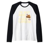 Sono Qui Solo per la Torte Caprese Italian Bakery Cake Maglia con Maniche Raglan